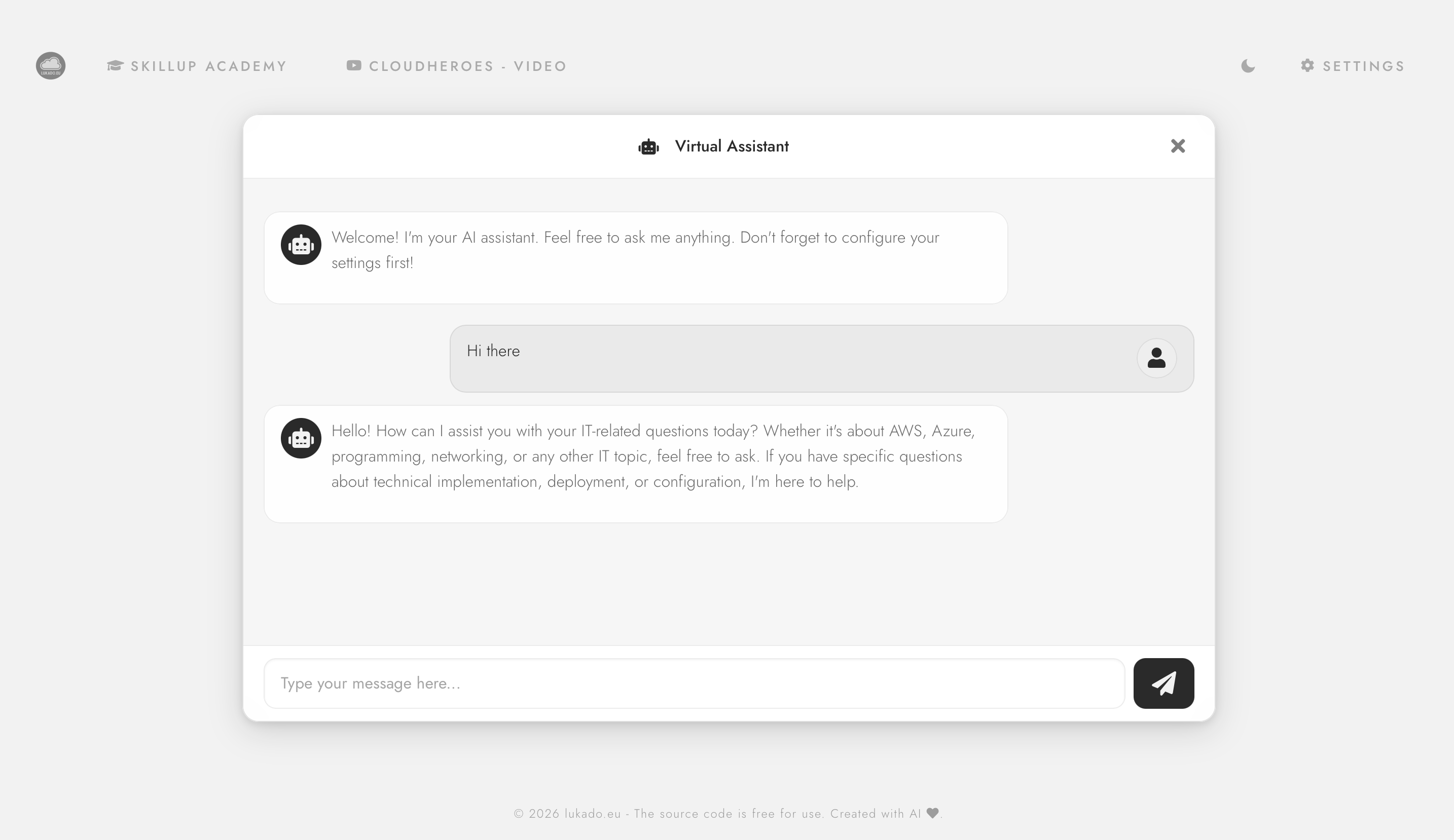 Przykład gotowej aplikacji GenAI zbudowanej podczas szkolenia